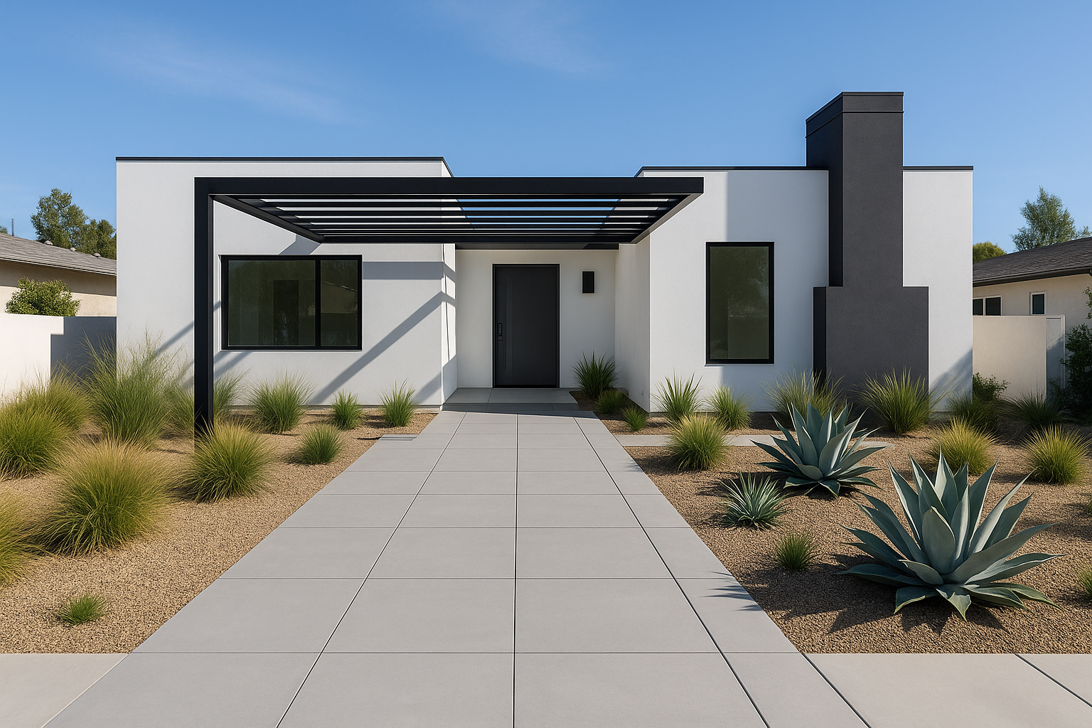 Paver driveway and walkway installation